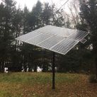 Solar panel in the trees